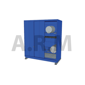 Conteneur tôlé 3 mètres 2 niveaux